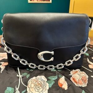 SOLD COACH Chain Tabby 30